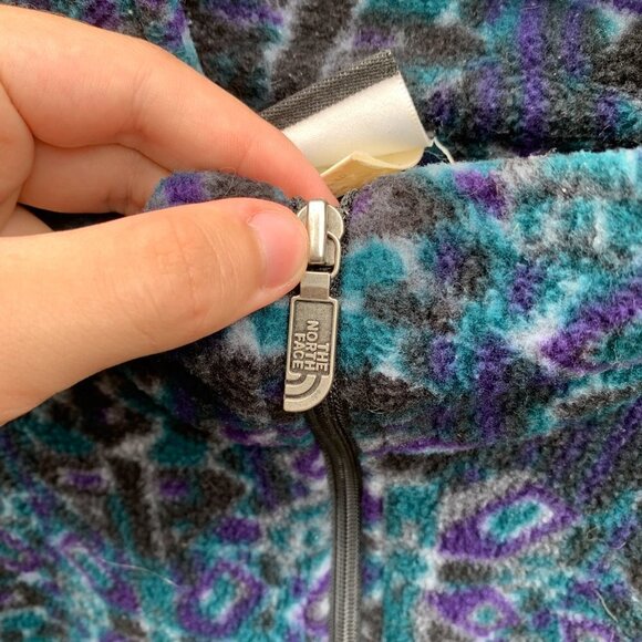 Vintage 1992 The North Face Half Zip Patterned Jacket Large - Picture 12 of 13